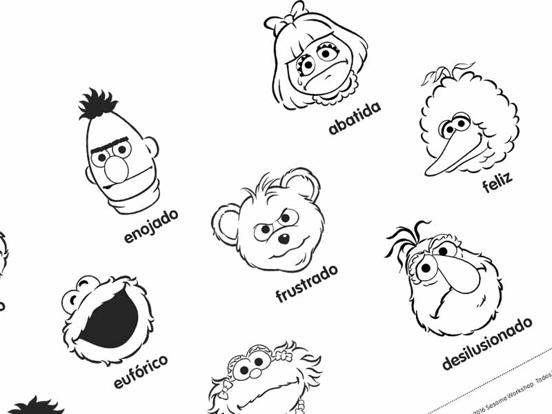 Caritos de los muppets en diferentes expresiones